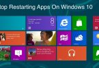 Stop Restarting Apps On Windows 10
